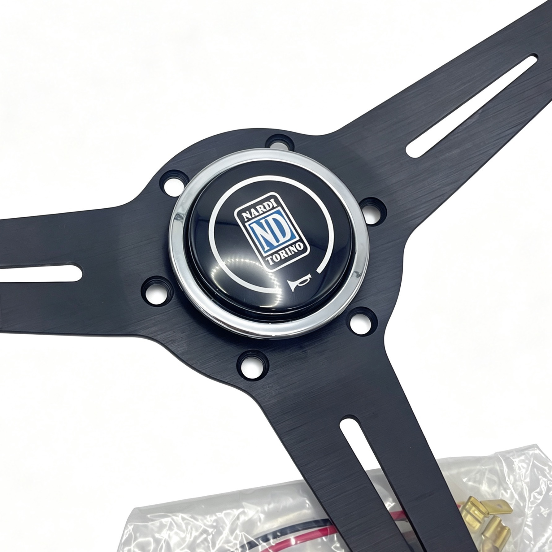 14inch ND Racing Modified Universal Classic Imitation Wood Beidouxing Langdi Jetta Pusan Retro Solid Wood Steering Wheel