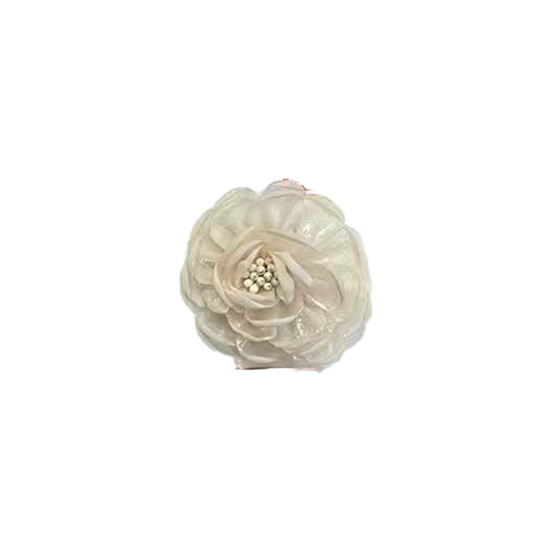 5 flores de tela de perla hermosa moda estereoscópica en blanco y negro accesorios de la habitación de tela pegada ropa bolsa accesorios para el cabello image 23