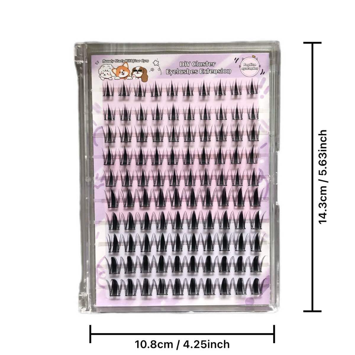 Europa y los Estados Unidos 10 filas MJ98 Amazon Europa y los Estados Unidos gruesa segmentación DIY auto-injerto conjunto de pestañas falsas transfronterizas