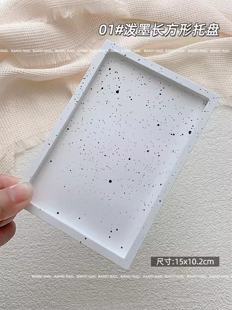 Artículo de manicura accesorios fotográficos in blanco mate red joyas bandeja de almacenamiento atmósfera tela de fondo decoración de fotos