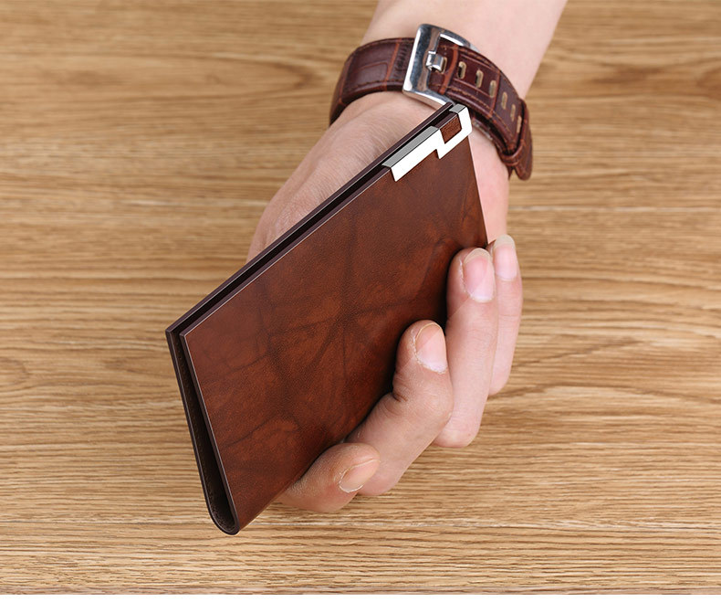 Ví card holder nam da thật siêu mỏng mini đựng thẻ lái xe thẻ ngân hàng thẻ tín dụng Emperor Paul chi tiết 18