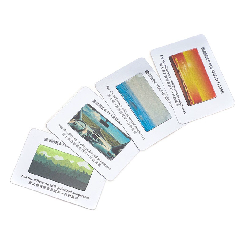 Новая английская поляризованная Тестовая карта цвет невидимый узор поляризованная Тестовая карта аксессуары для очков поляризованная Тестовая карта