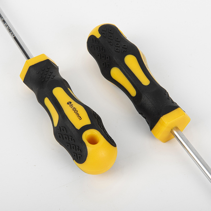 Herramientas de mantenimiento de destornillador transfronterizo cruz-tipo antideslizante mango industrial casero manual ciruela destornillador de boca plana