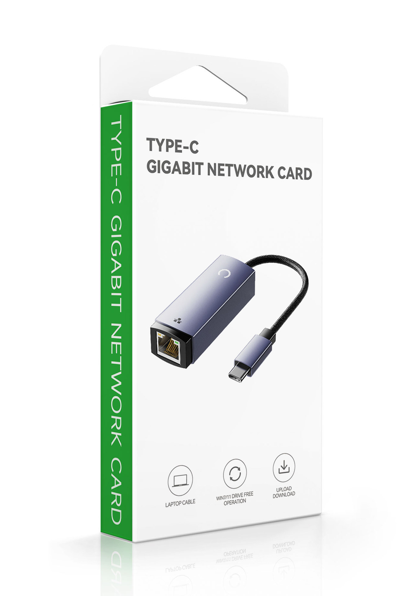 USB3.0ギガビットネットワークカードTYPE-C転送ポートRJ45外付け有線イーサネットケーブルコンバータ