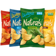 德国进口Lorenz劳仑兹薯片土豆片薯条笑脸鬼解馋追剧膨化零网红