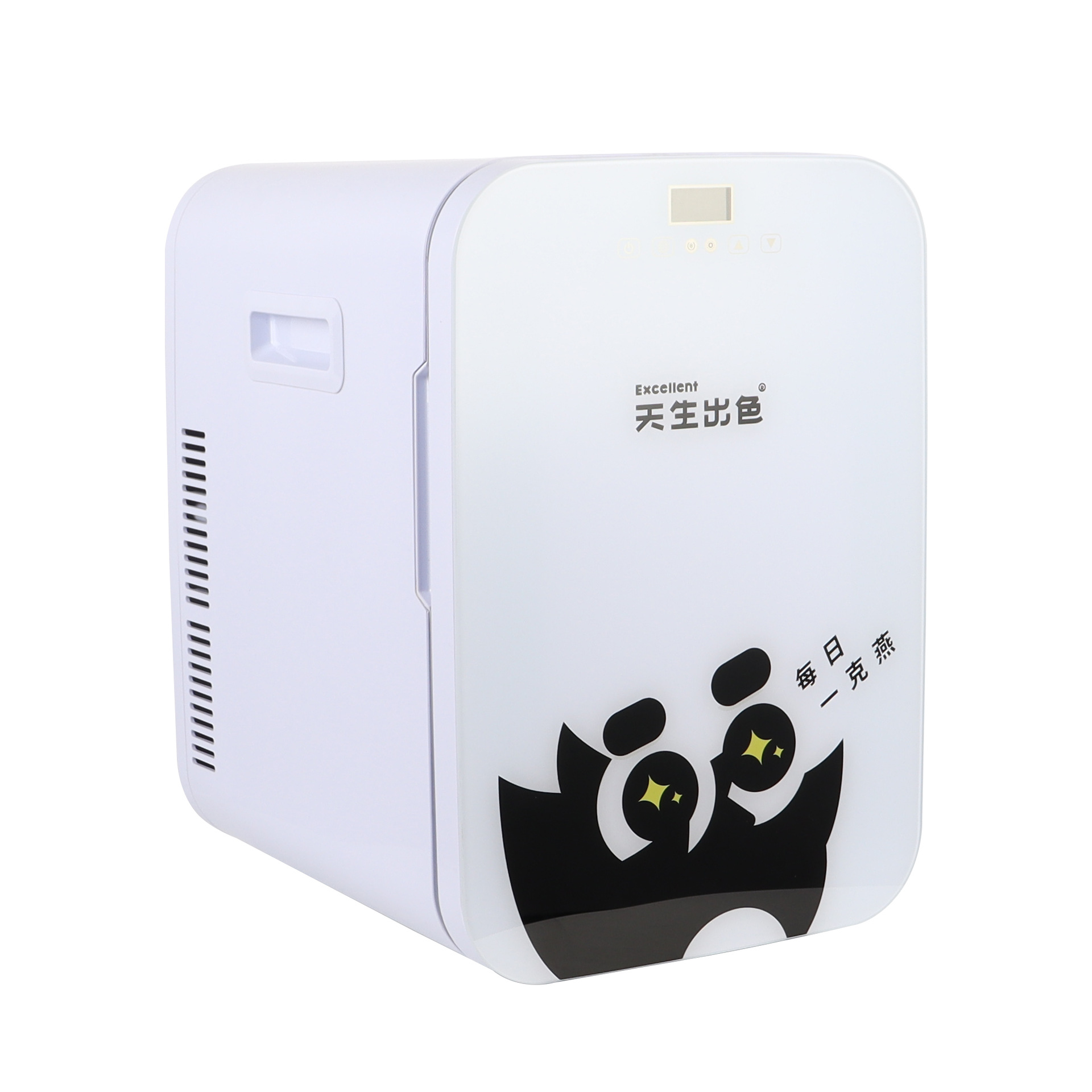 Una pieza al por mayor 20L CNC refrigerador de automóvil dormitorio mini pequeño refrigerador de vidrio para automóviles domésticos de doble uso