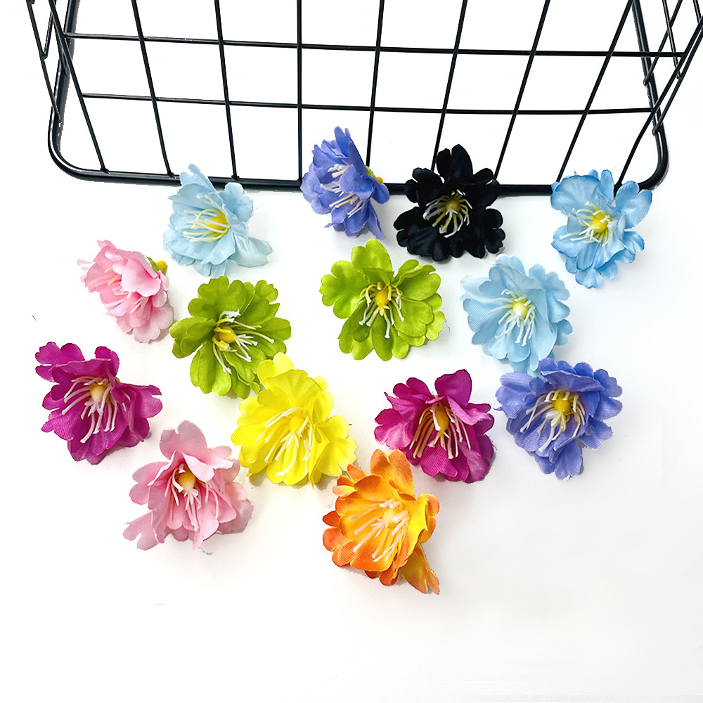 Simulación de flores de orquídeas de campana DIY pinzas guirlandas material de tocado decoración de vestido chino diseño de pared de flores de boda orquídeas frescas