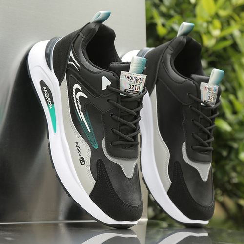 Cross-border dropshipping men's lightweight soft sole casual comfortable shoes thin flat durable stain-resistant trendy lightweight non-slip sports shoes