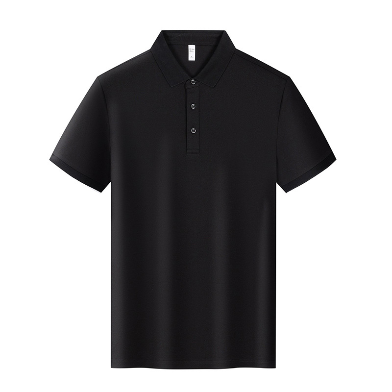 220g 40 algodón de perla de manga corta Polo impresa LOGO ropa de oficina ropa de trabajo ropa de trabajo impresa bordada