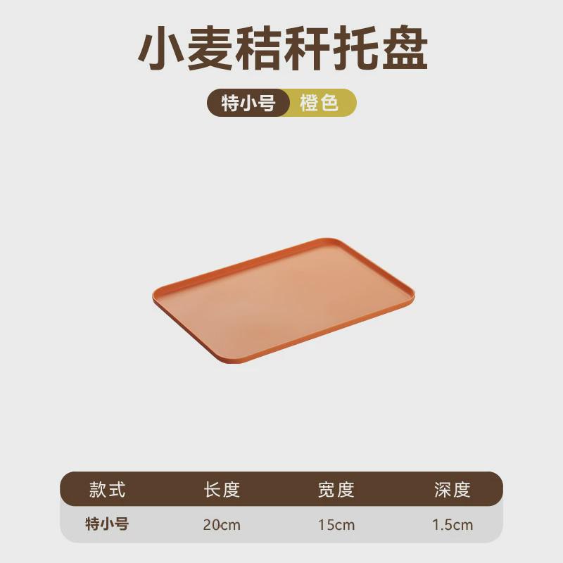 2 Size Plastic Fruit Dessert Tray Desktop Food Storage Plate