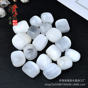 Natural Gypsum Rolling Stone Ornaments Large Particle Gypsum Bare Stone Cross-border Commodity Supply