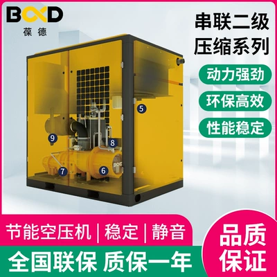 Screw-Tandem Secondary Compression Air Compressor, Energy-Saving Spray-Coating Silent Permanent Magnet Inverter, 55Kw Air Compressor (Hava kompressorları)
