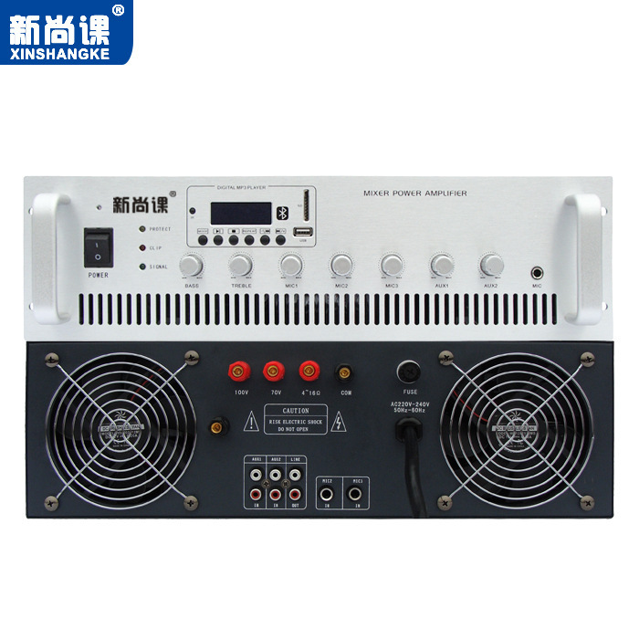 Máquina de ingeniería sin envío amplificador de potencia de voltaje fijo amplificador de potencia de alta potencia de radiodifusión pública de fondo de música de radiodifusión contra incendios