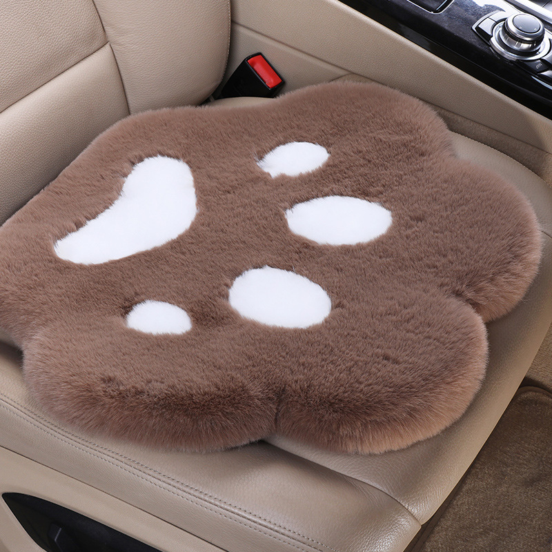 Rabbit Fur — Qìchē Wool pad - dusty-rosewhite-cat-paw