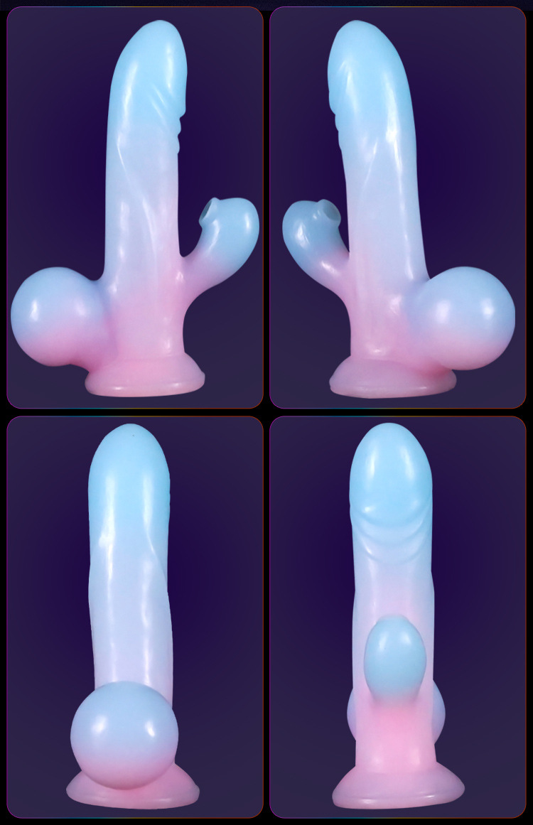 Jiuai First Love Luminous Liquid Silicone Dildo, Soft Flesh-Shaped Adult Toy — detail image 31