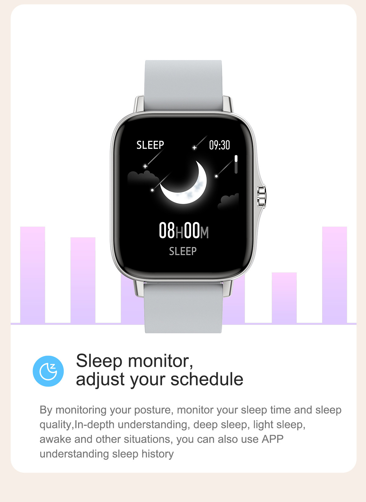 T42 SmartWatch Bluetooth appel moniteur de fréquence cardiaque étanche_voghion.com