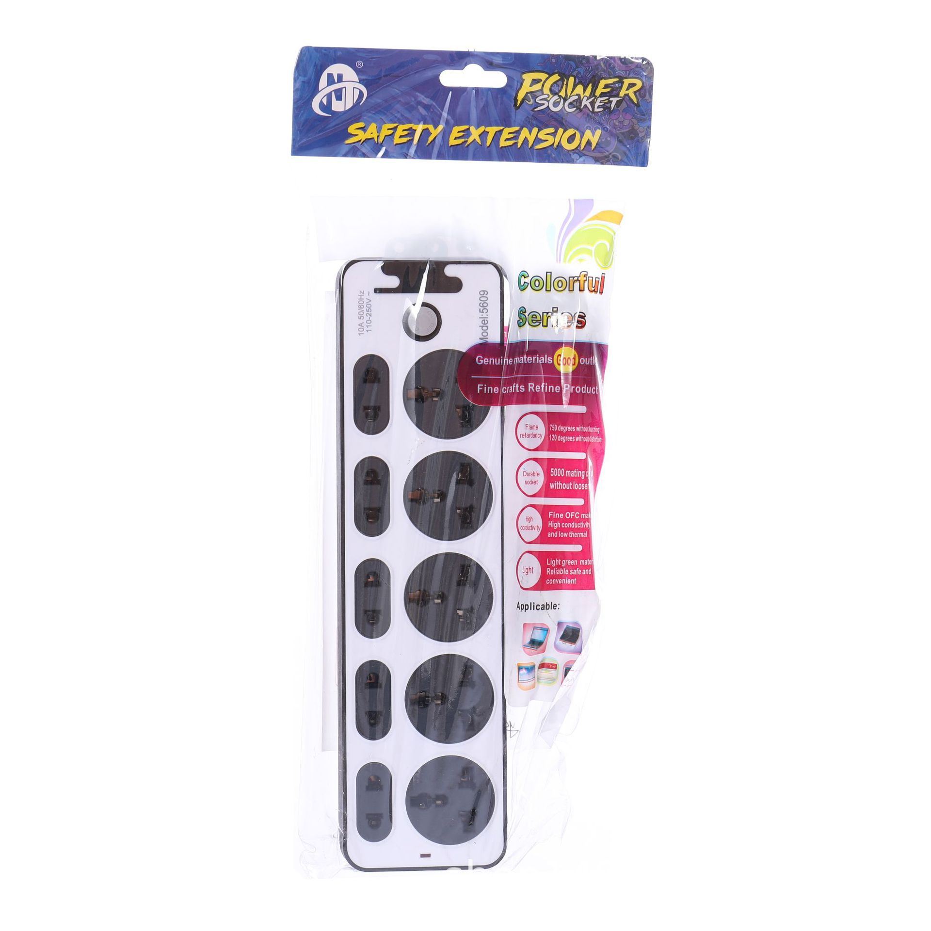 5609 # 5609U # 5 25 agujeros en blanco y negro 23 agujeros USB color en el extranjero enchufe de línea de cabeza europea enchufe de línea de comercio exterior