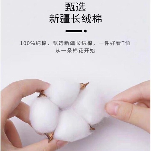 Pure cotton women's clothes short-sleeved summer new loose slimming top heavy Xinjiang cotton half-sleeve all-matching bottoming shirt