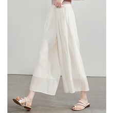 专柜品质2025夏季新款宽松显瘦高腰超仙休闲裤子薄款九分阔腿裤女