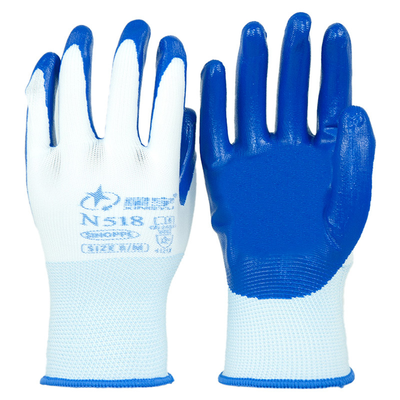 Xingyu N518 guantes de caucho anti-deslizante y anti-desgaste de nitrilo de construcción de reparación de automóviles maquinaria a prueba de aceite de trabajo duradero