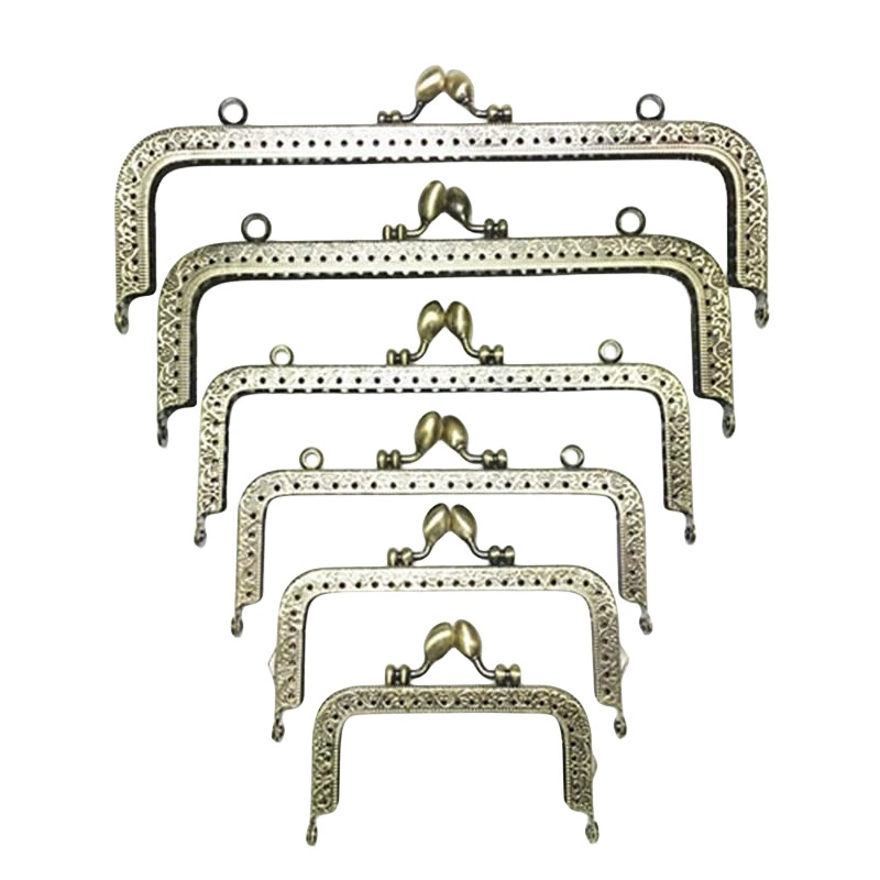Bronze square bag accessory, materials set, DIY, 8.5-20.5cm, (Physicals)