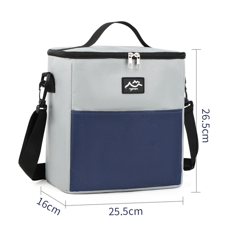 Nueva bolsa de aislamiento de color a juego, bolsa de hielo de picnic, bolsa de arroz con cinturón de mano, bolsa de lonchera grande de papel de aluminio, bolsa de comida para acampar