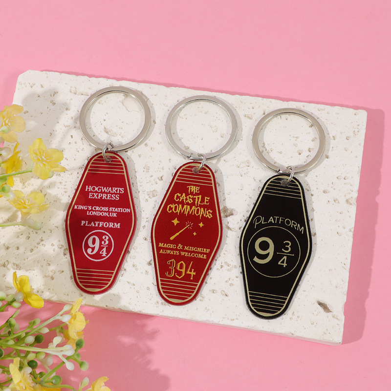 Cross-Border Harry Potter Platform Keychain Platform 9 3/4 Retro Magic-Themed Pendant Cross-Border Harry Potter Platform Keychain Platform 9 3/4 Retro Magic-Themed Pendant