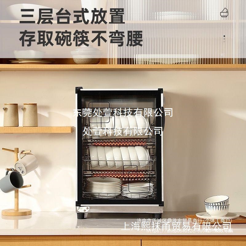 Haimeilong Disinfection Cupboard Household Commercial Desktop Double-Door Small Disinfection Cabinet Rice Hotel Kitchen Tableware Cleaning Cabinet