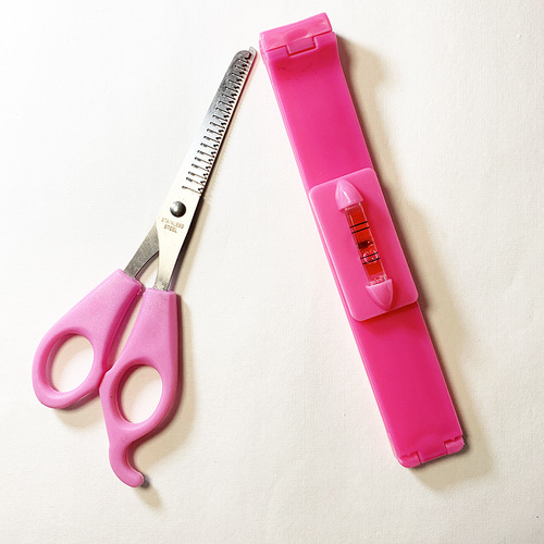 Bangs Ruler Scissors Bangs Scissors Blister Card Set Scissors Teeth Scissors DIY Bangs Trimming Tools Hairdressing Products