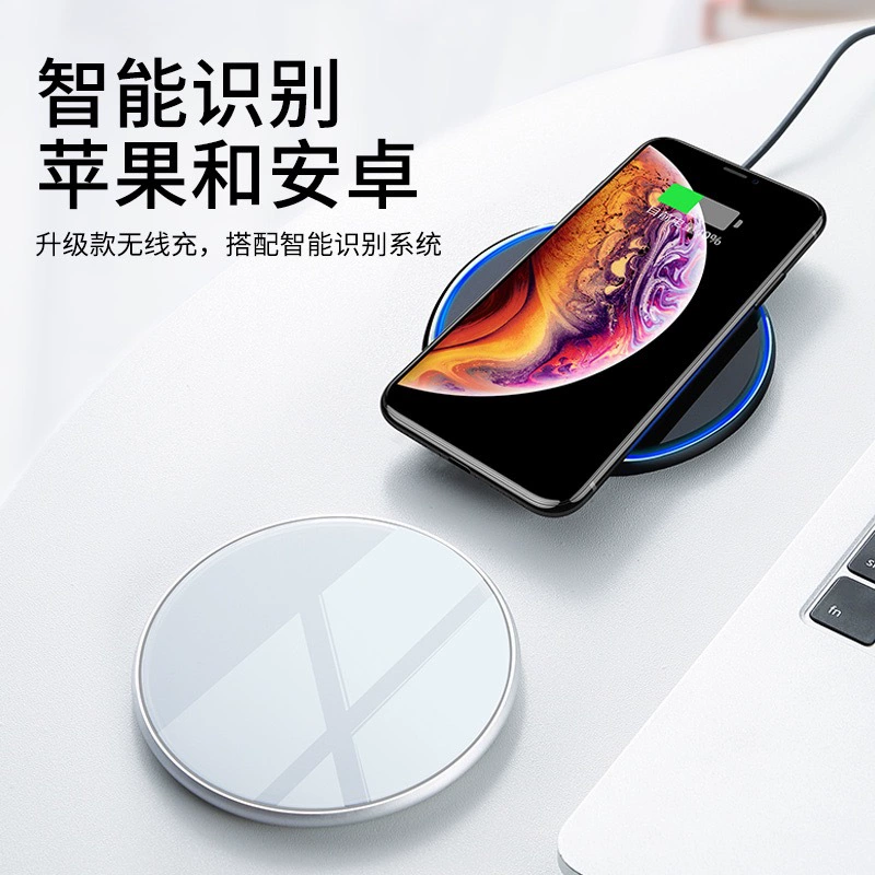 Apple ультратонкий металлический зарядник с зеркальным эффектом, 15W