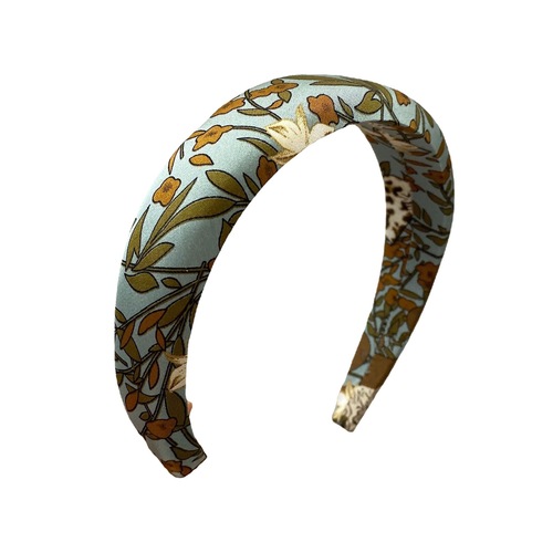 New Korean French Retro Print Foam Headband with High Crown Wide-Brim Face Washing Hair Pin for Women