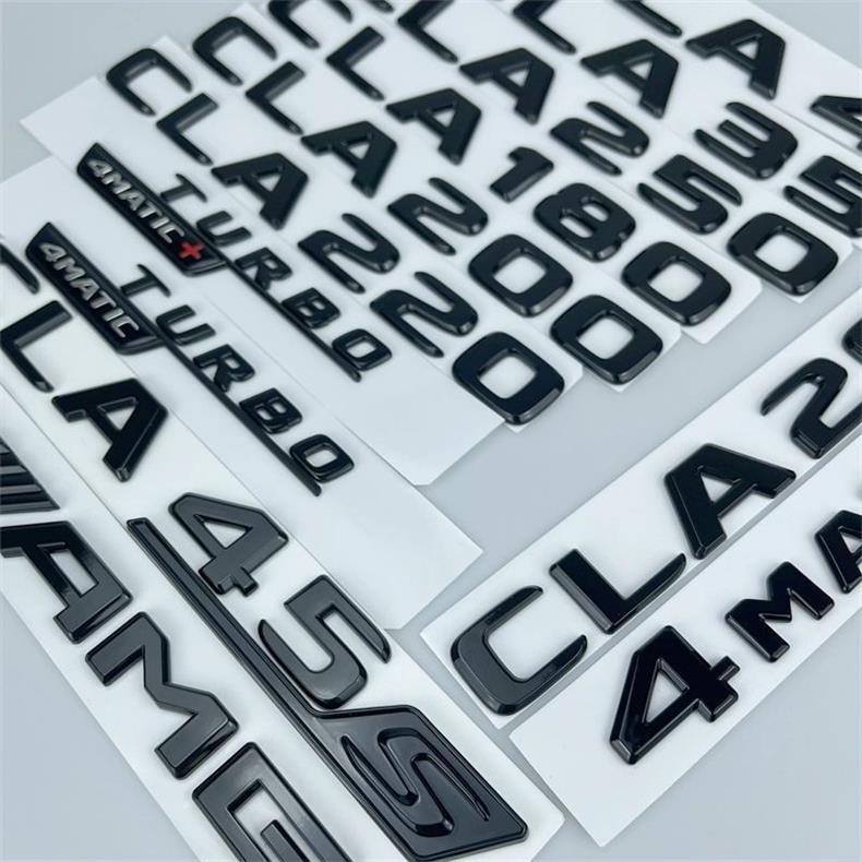 CLA black label Mercedes-Benz CLA modified black tail emblem CLA35 CLA200 CLA260 CLA45 car emblem blacked out