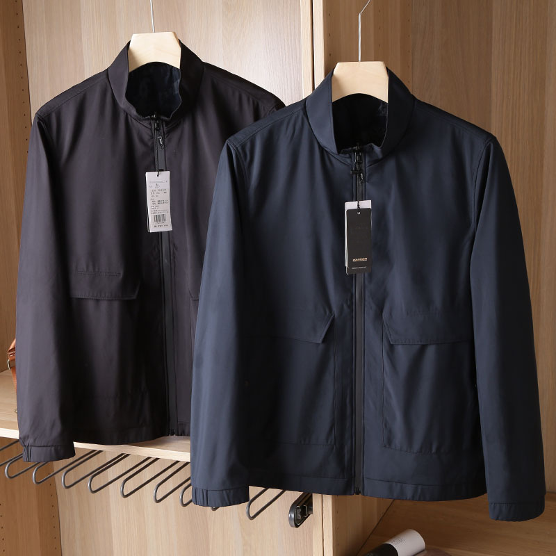 Double-sided Jacket Men's 2022 Spring Casual Collar Men's Jacket Design Long Sleeve Short Jacket J9917 Double-sided Jacket Men's 2022 Spring Casual Collar Men's Jacket Design Long Sleeve Short Jacket J9917