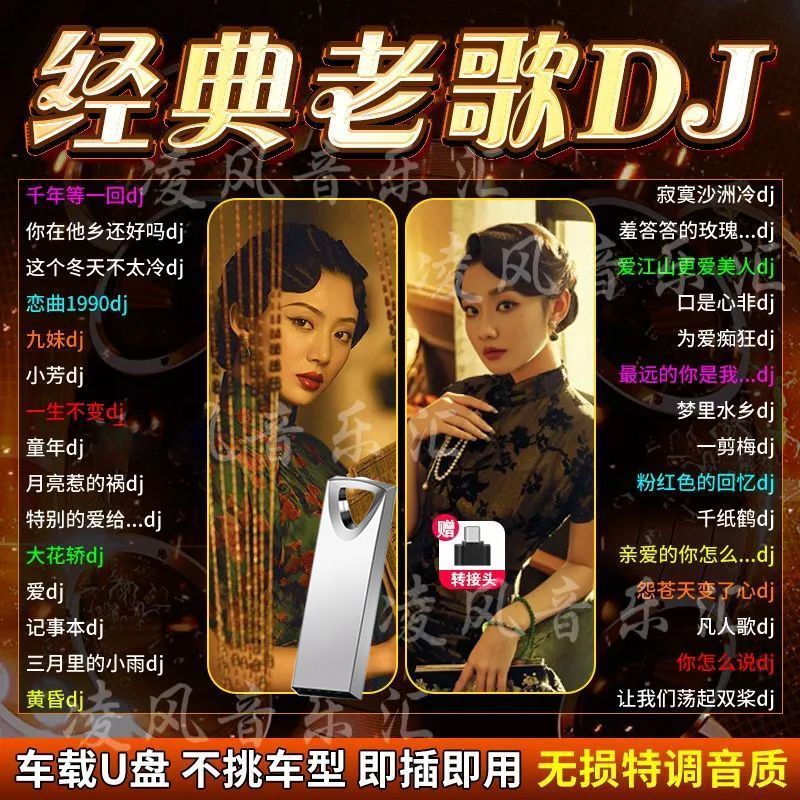 纯老歌DJ车载音乐U盘精选成名金曲全dj百听不腻老歌网红无损MP3/4|undefined
