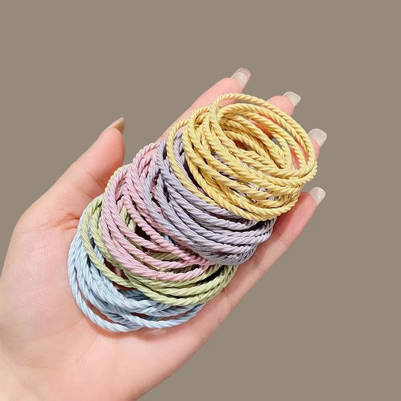 Cuerda de pelo 2021 nueva banda de goma elástica alta cuerda de lazo de cabello para mujer tocado durable banda de pelo simple
