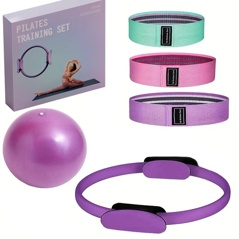 Caja de trampa de anillo de pilates 5 piezas de equipo de ejercicios para el hogar ayuda de yoga Bo Bo
