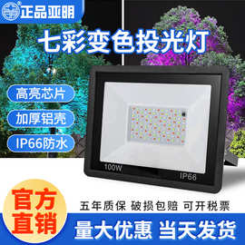 RGB七彩照树灯LED工程防水景观园林庭院绿化自动亮化渐变投光射灯