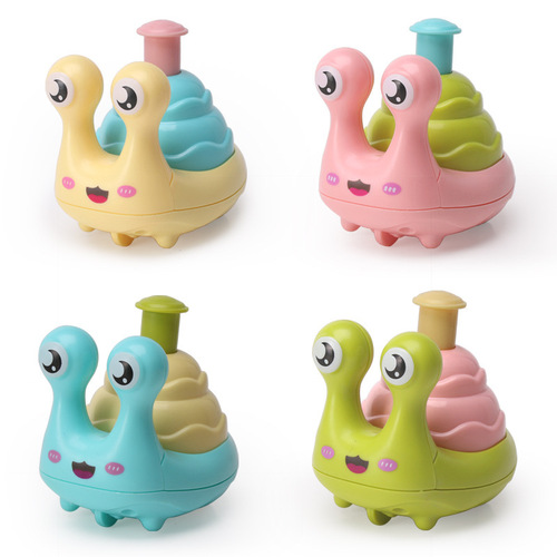 Children's toy HY-808 push small snail sliding inertia pull-back car baby educational toy manufacturer direct sale