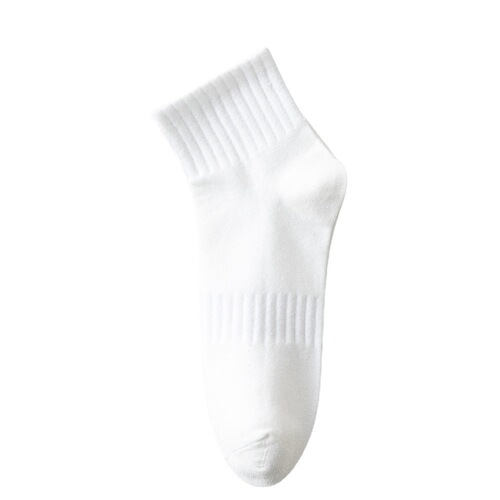 Socks men's short socks cotton pure odor-proof anti-sweat-absorbent cotton socks boys mid-calf socks white sports cotton full spring and summer men's socks