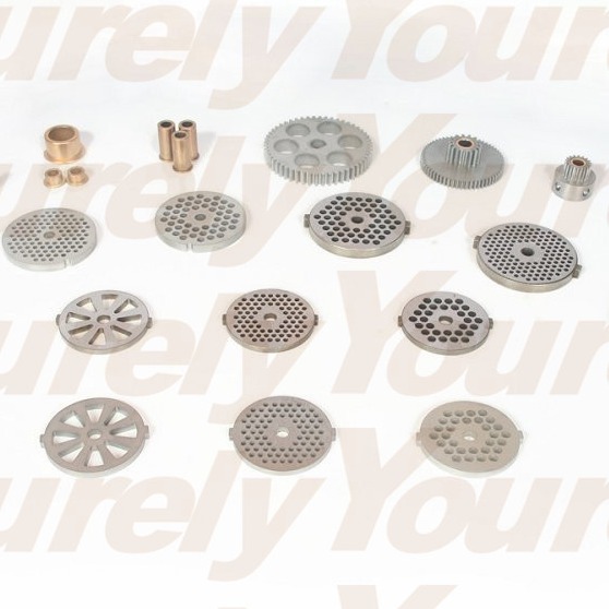 (来图制造) 绞肉机刀盘孔板绞刀十字四刃刀筛片挡板齿轮304不锈