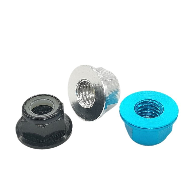 7075挤压铝合金铝嵌件镶嵌螺母m4铝螺母阳极氧化件