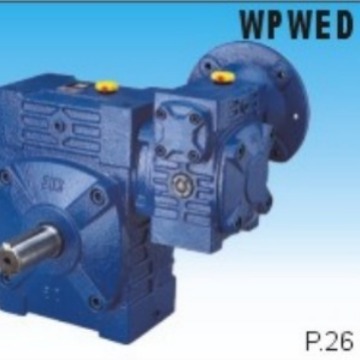 WPWE系列双级蜗轮蜗杆减速机、可带电机法兰、可配电机、杭州万杰