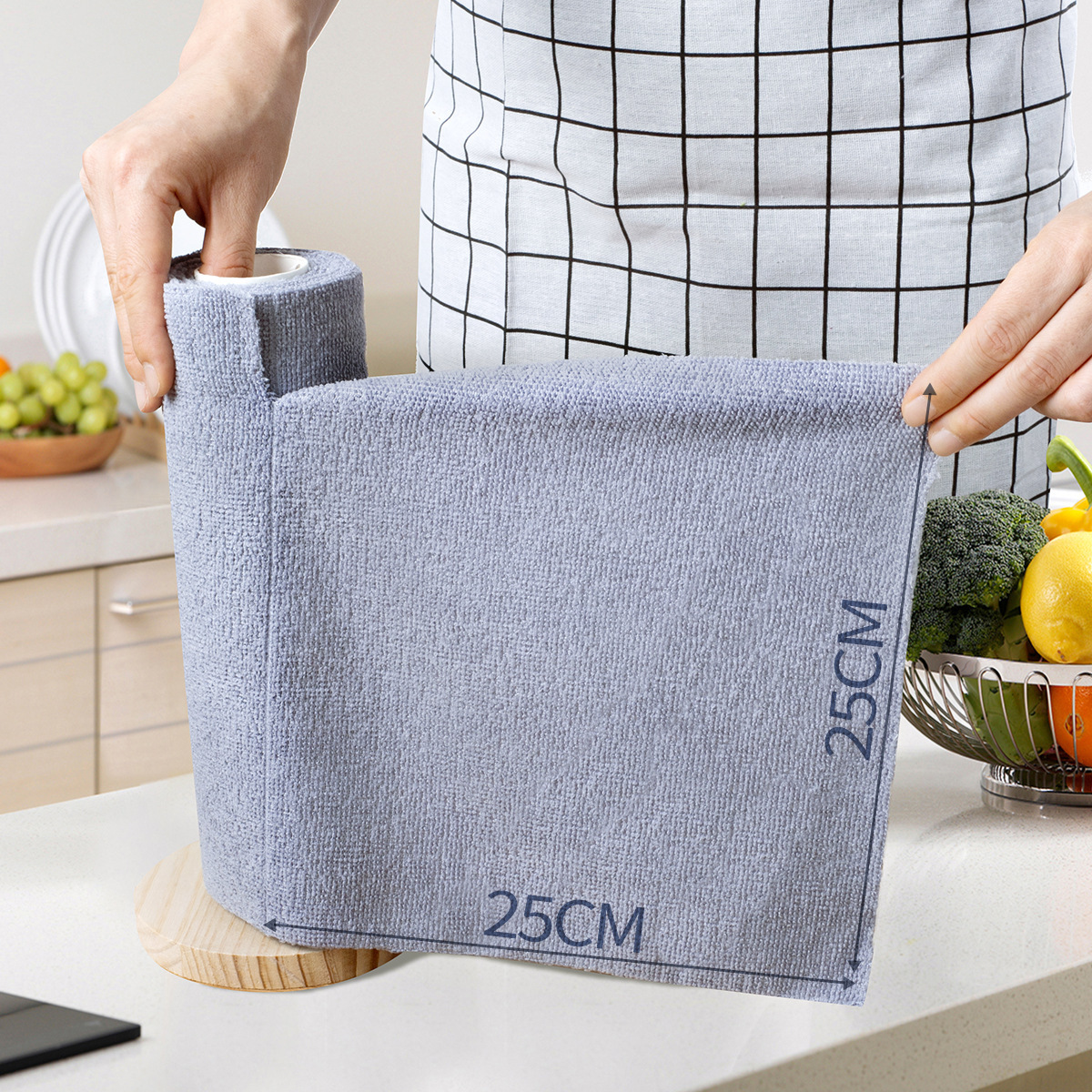 Lazy Rag Multifunctional Point-Break Kitchen Non-Stick Oil Dishwashing Cloth Housekeeping Cleaning Towel Roll Hand-Tearable Rag