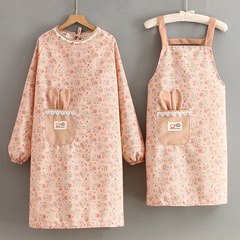 Housework apron, strap-type bamboo canvas, kitchen cooking, anti-fouling, breathable, fashionable apron, anti-fouling, western-style work clothes