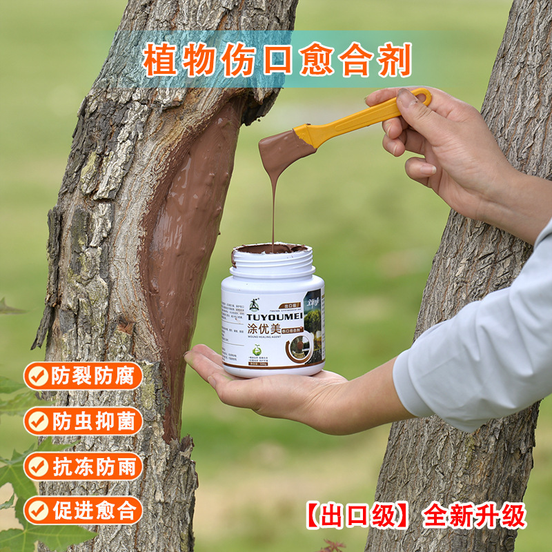 Beautiful plant wound coating agent fruit tree saw mouth protective film healing paste bark rot flow glue healing agent Beautiful plant wound coating agent fruit tree saw mouth protective film healing paste bark rot flow glue healing agent
