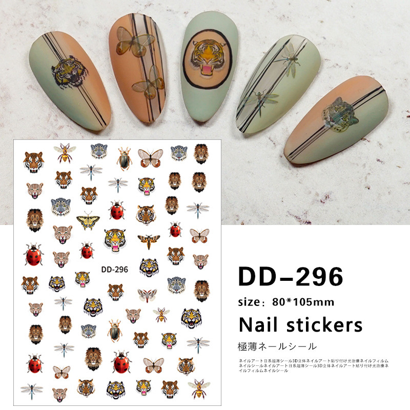 Redanco's New 3D Popular Cartoon Cute Tiger Head Pattern Nail Stickers with Adhesive Backing Nail Decoration Wholesale Redanco's New 3D Popular Cartoon Cute Tiger Head Pattern Nail Stickers with Adhesive Backing Nail Decoration Wholesale