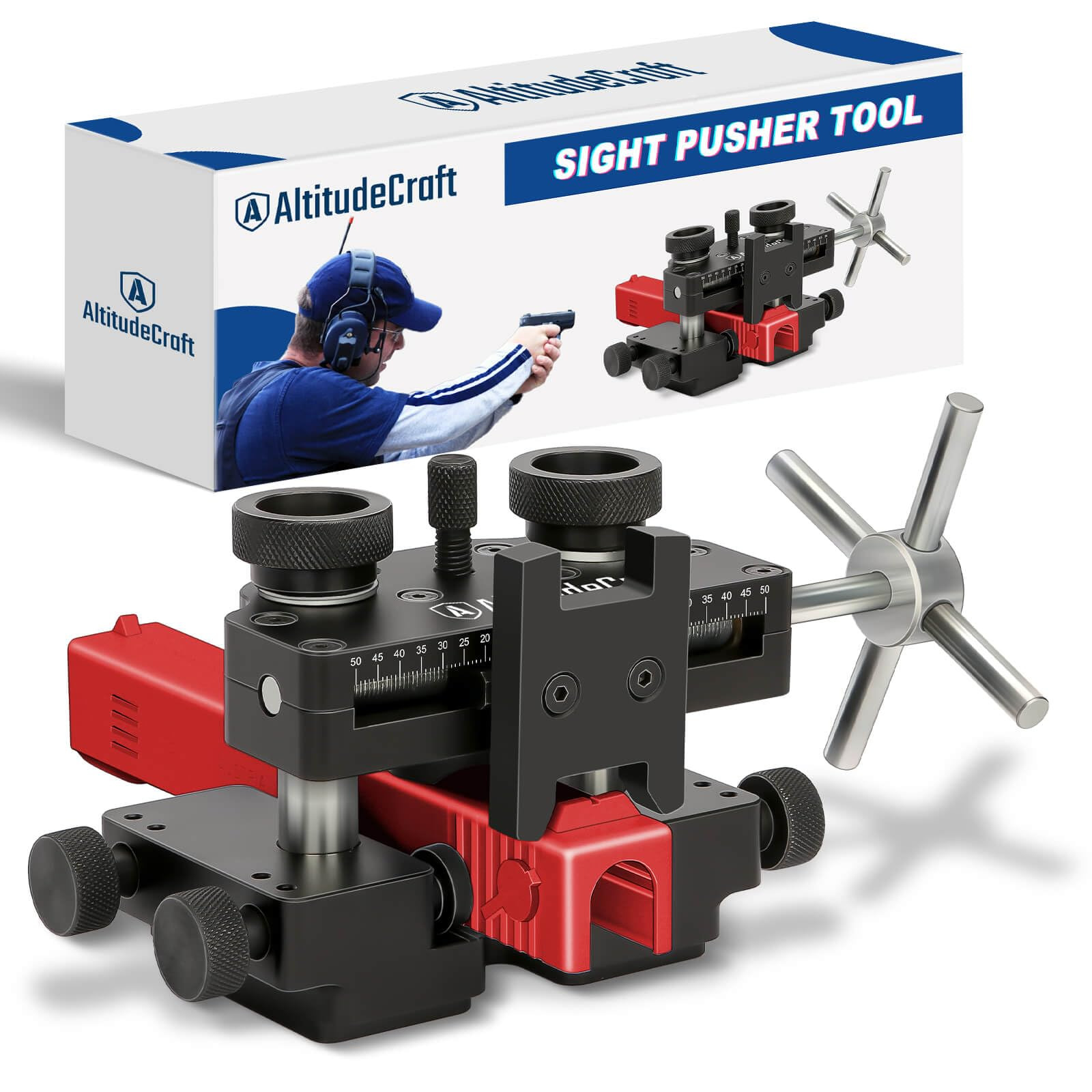 战术准星推进器瞄准器 RearSight PusherTool黑色瞄准器推进工具