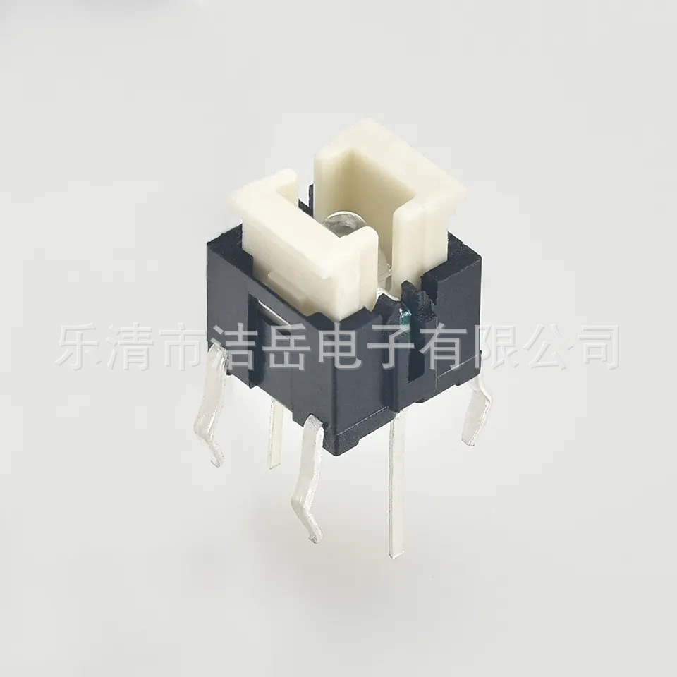 带灯轻触开关6*6*7.2 直插常开复位按钮 LED按键开关红黄蓝绿白
