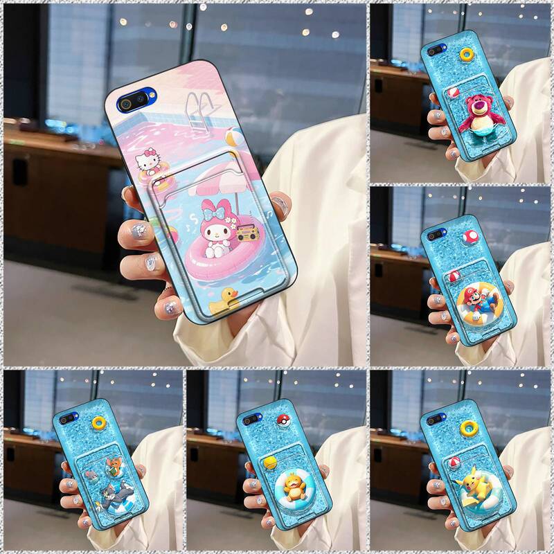 Suitable for Oppo Mobile Phone Cases, Cute and Funny Couple Card Slots, Silicone Id Cards, Cute Pet Swimming Rings, Men's and Women's Textures Suitable for Oppo Mobile Phone Cases, Cute and Funny Couple Card Slots, Silicone Id Cards, Cute Pet Swimming Rings, Men's and Women's Textures