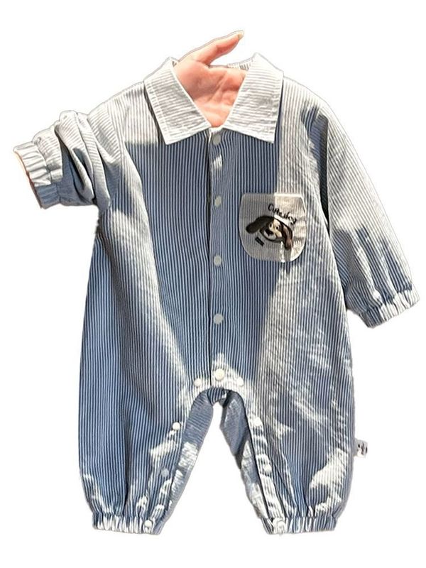 婴幼儿衣服春秋款连体衣超萌男女宝宝包屁衣纯棉哈衣外出衬衫爬服|undefined